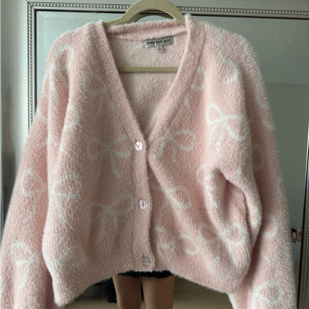 Pink Fuzzy Sweater